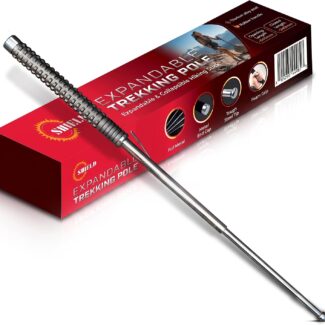 Expandable & Collapsible Hiking Stick | Retractable Three-Section Trekking Pole | Adjustable Walking Stick for Outdoor Activities